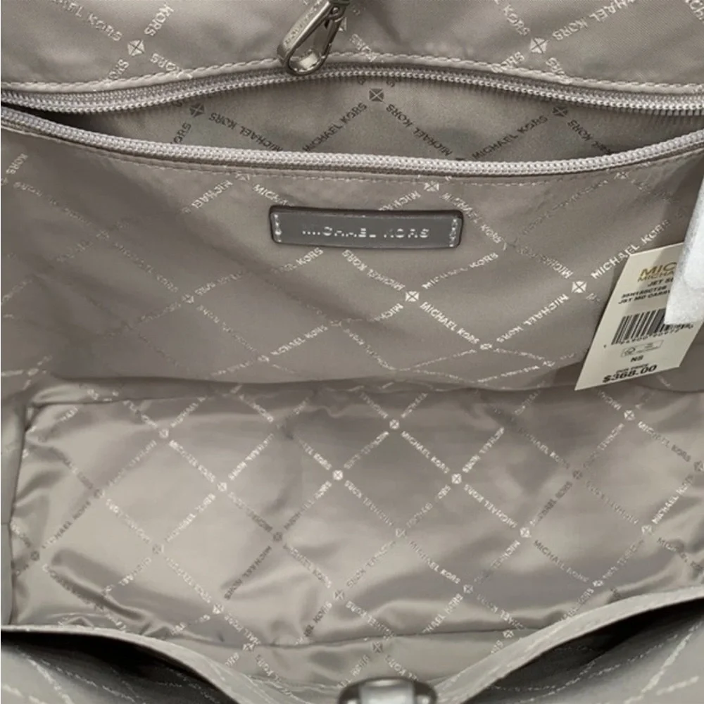 Michael Kors Signature Jet Set Girls Medium Carryall Tote Bright White Multi - Picture 12 of 14
